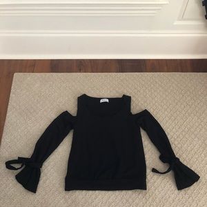 Bailey 44 Cold Shoulder Dressy Sweatshirt XS EUC So Comfy!!